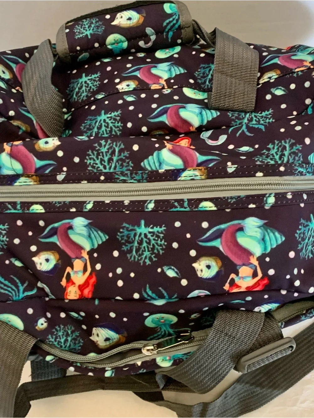 Disney little mermaid18” duffel bag with zipper